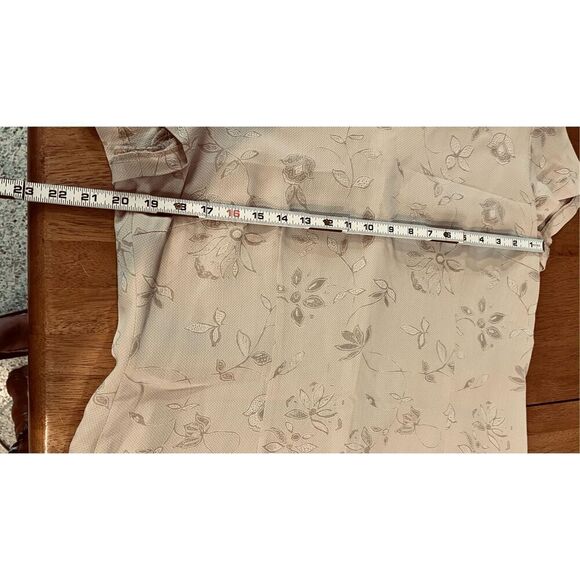 Kina Fernandez Beige FLoral 2 Piece Floral Dress & Blazer Size XL - Picture 12 of 12